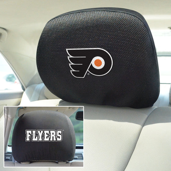 Philadelphia Flyers Embroidered Head Rest Cover Set - 2 Pieces