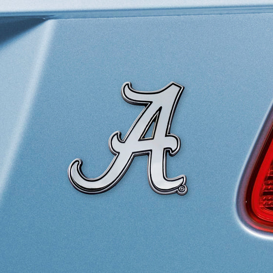 Alabama Crimson Tide 3D Chrome Metal Emblem - A Logo