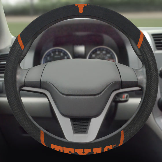 Texas Longhorns Embroidered Steering Wheel Cover