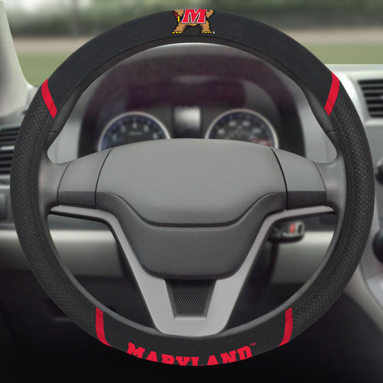 Maryland Terrapins Embroidered Steering Wheel Cover