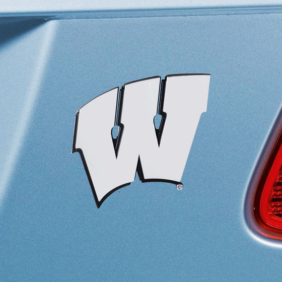 Wisconsin Badgers 3D Chrome Metal Emblem