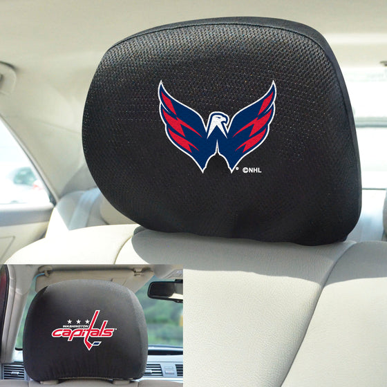 Washington Capitals Embroidered Head Rest Cover Set - 2 Pieces