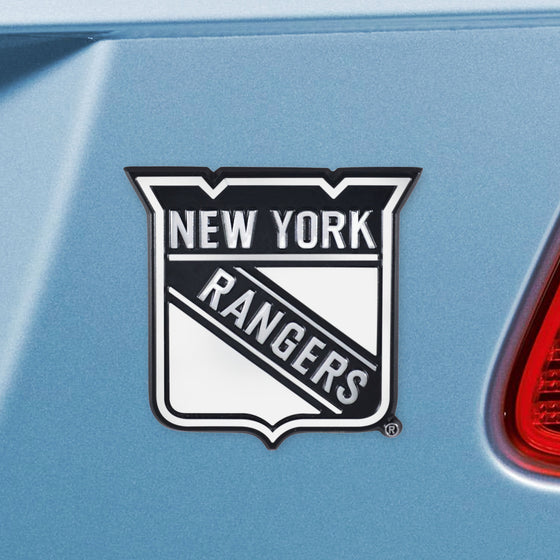 New York Rangers 3D Chrome Metal Emblem
