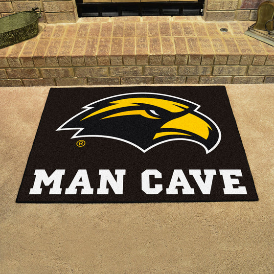 Southern Miss Golden Eagles Man Cave All-Star Rug - 34 in. x 42.5 in.
