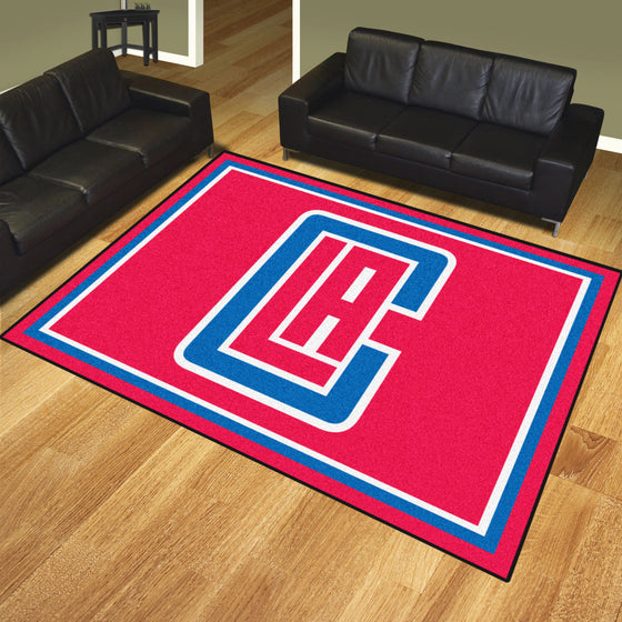 Los Angeles Clippers 8ft. x 10 ft. Plush Area Rug