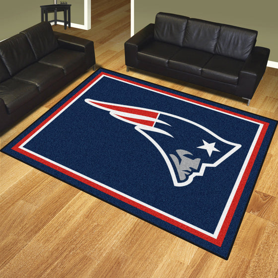 New England Patriots 8ft. x 10 ft. Plush Area Rug