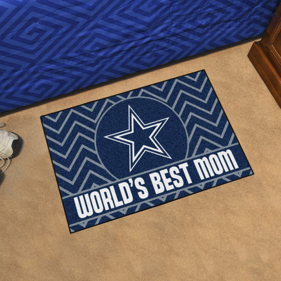 Dallas Cowboys Starter Mat Accent Rug - 19in. x 30in. World's Best Mom Starter Mat