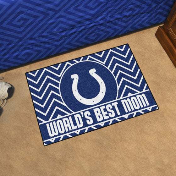 Indianapolis Colts Starter Mat Accent Rug - 19in. x 30in. World's Best Mom Starter Mat
