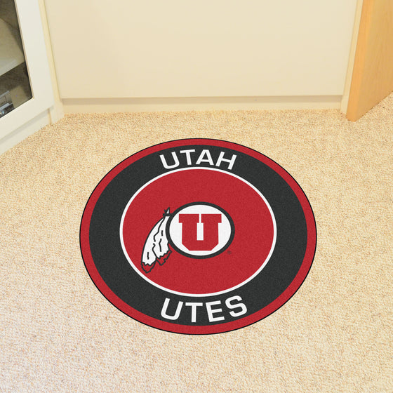 Utah Utes Roundel Rug - 27in. Diameter