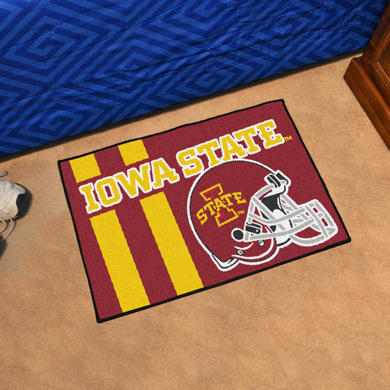 Iowa State Cyclones Starter Mat Accent Rug - 19in. x 30in., Unifrom Design