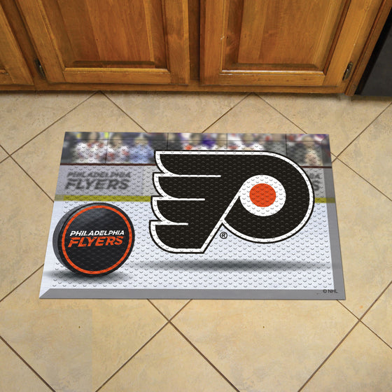 Philadelphia Flyers Rubber Scraper Door Mat
