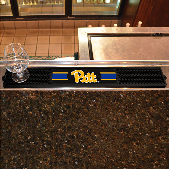 Pitt Panthers Bar Drink Mat - 3.25in. x 24in.