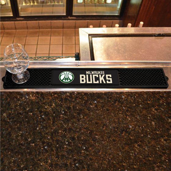 Milwaukee Bucks Bar Drink Mat - 3.25in. x 24in.