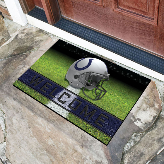 Indianapolis Colts Rubber Door Mat - 18in. x 30in.