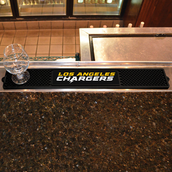 Los Angeles Chargers Bar Drink Mat - 3.25in. x 24in.