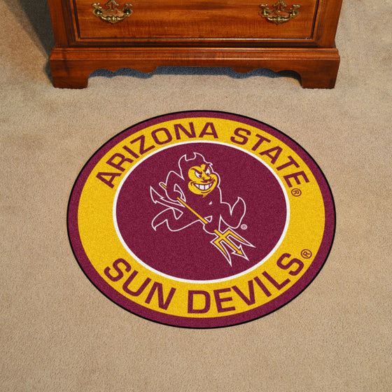 Arizona State Sun Devils Roundel Rug - 27in. Diameter