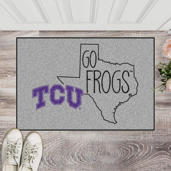 TCU Horned Frogs Southern Style Starter Mat Accent Rug - 19in. x 30in.