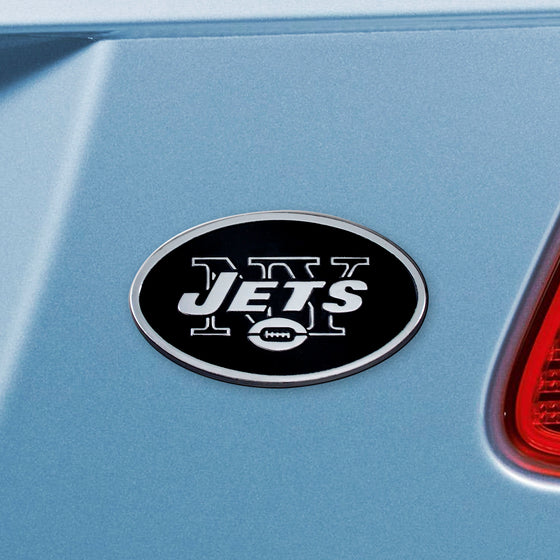 New York Jets 3D Chrome Metal Emblem
