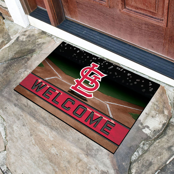 St. Louis Cardinals Rubber Door Mat - 18in. x 30in.