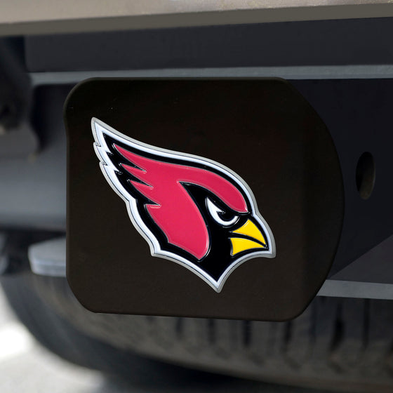 Arizona Cardinals Black Metal Hitch Cover - 3D Color Emblem