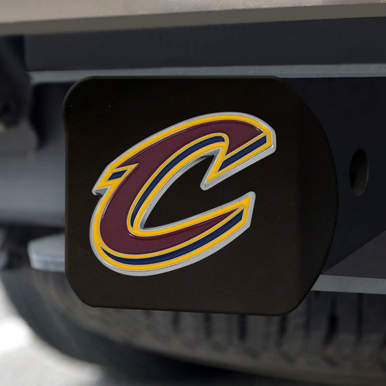 Cleveland Cavaliers Black Metal Hitch Cover - 3D Color Emblem