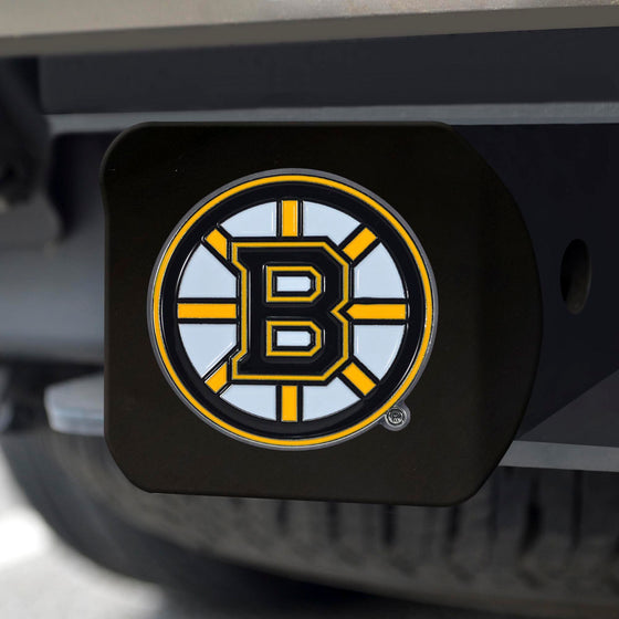 Boston Bruins Black Metal Hitch Cover - 3D Color Emblem