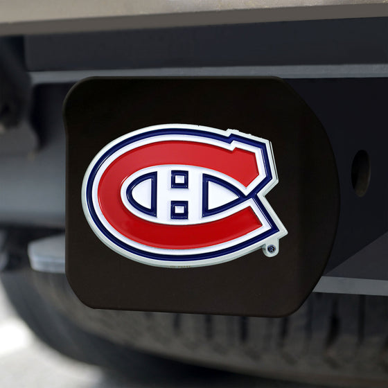 Montreal Canadiens Black Metal Hitch Cover - 3D Color Emblem