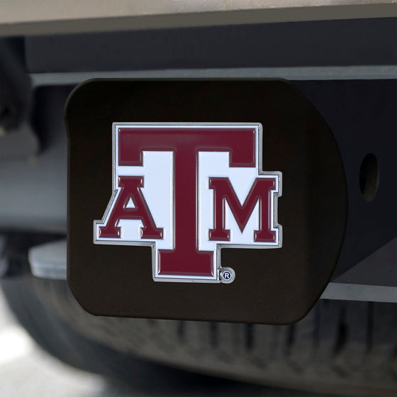 Texas A&M Aggies Black Metal Hitch Cover - 3D Color Emblem