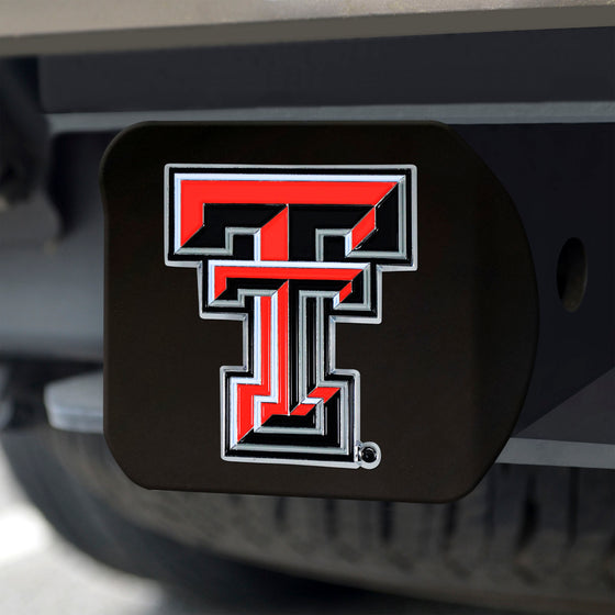 Texas Tech Red Raiders Black Metal Hitch Cover - 3D Color Emblem