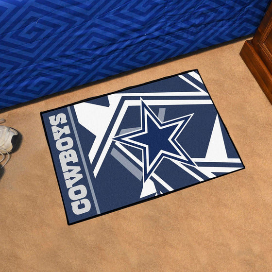 Dallas Cowboys Starter Mat XFIT Design - 19in x 30in Accent Rug