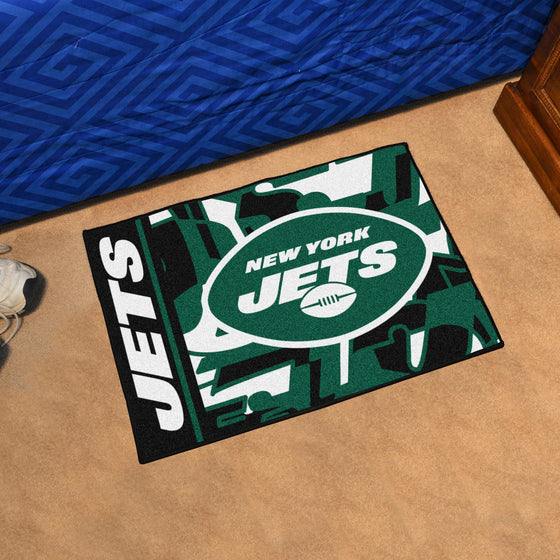 New York Jets Starter Mat XFIT Design - 19in x 30in Accent Rug