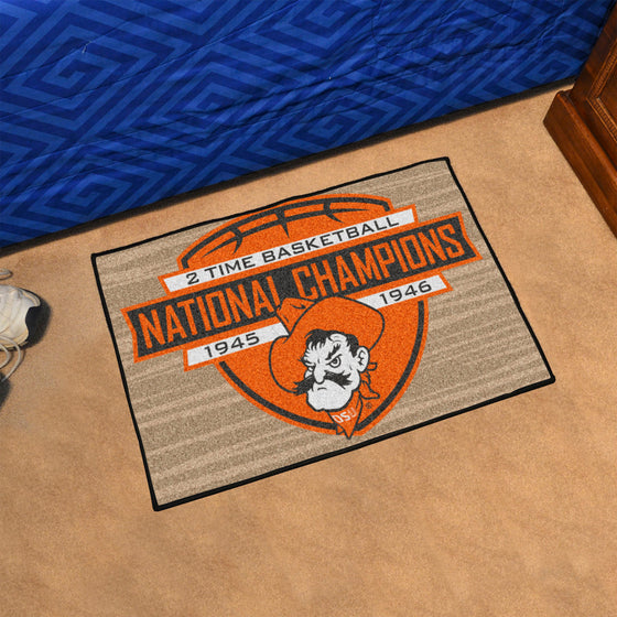 Oklahoma State Cowboys Dynasty Starter Mat Accent Rug - 19in. x 30in.