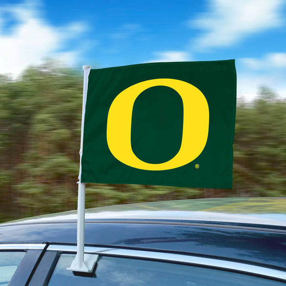 Oregon Ducks Car Flag Large 1pc 11" x 14"