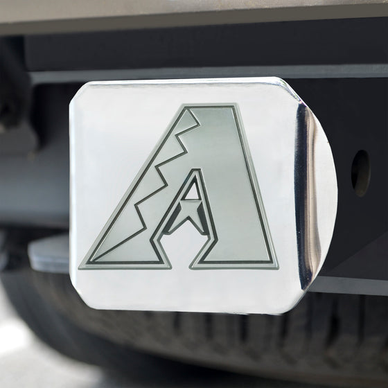 Arizona Diamondbacks Chrome Metal Hitch Cover with Chrome Metal 3D Emblem