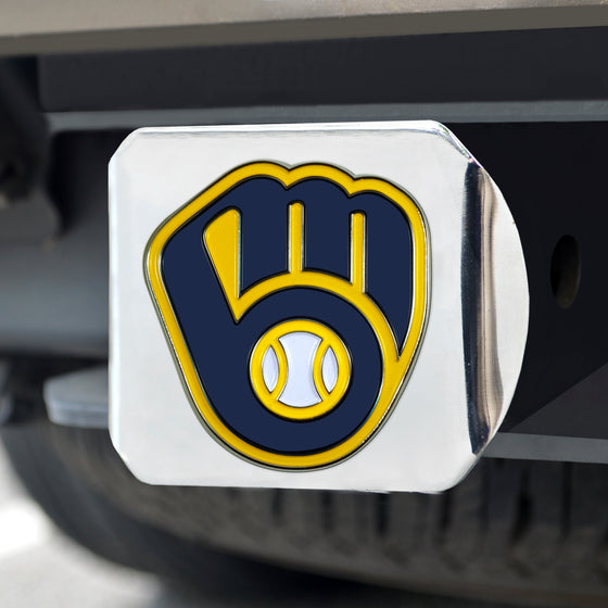 Milwaukee Brewers Hitch Cover - 3D Color Emblem