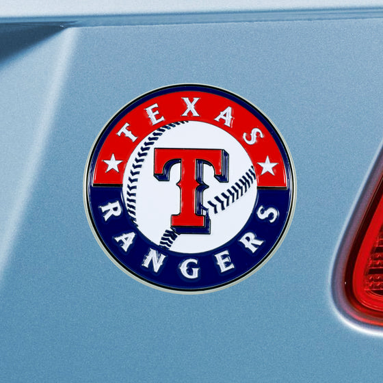 Texas Rangers 3D Color Metal Emblem