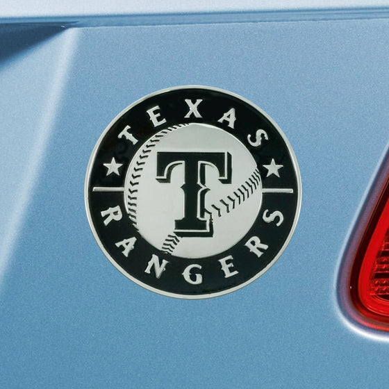 Texas Rangers 3D Chrome Metal Emblem