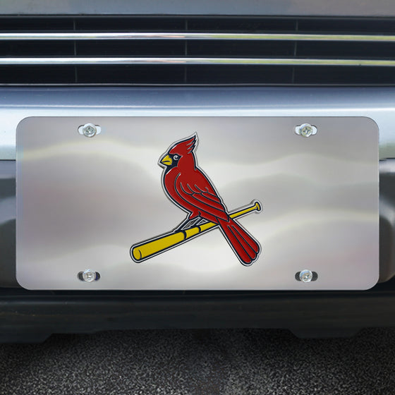St. Louis Cardinals 3D Stainless Steel License Plate