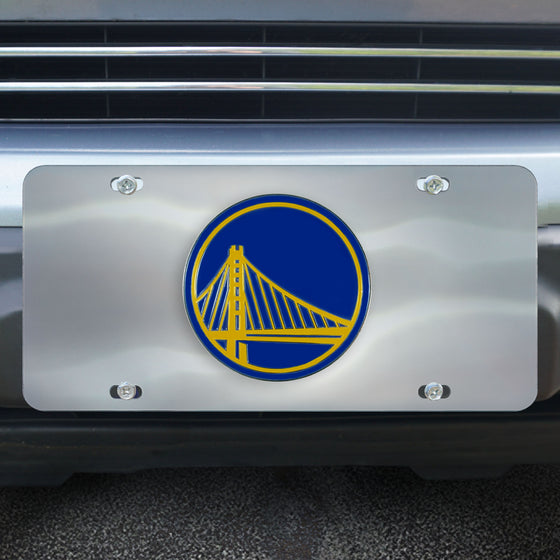 Golden State Warriors 3D Stainless Steel License Plate