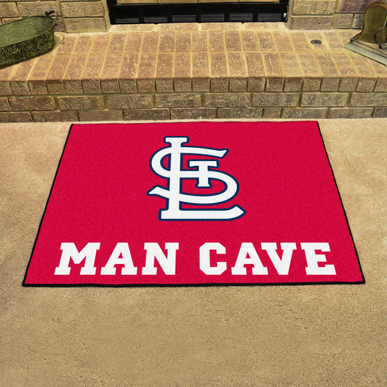 St. Louis Cardinals Man Cave All-Star Rug - 34 in. x 42.5 in.
