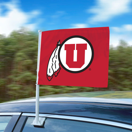 Utah Utes Car Flag Large 1pc 11" x 14"