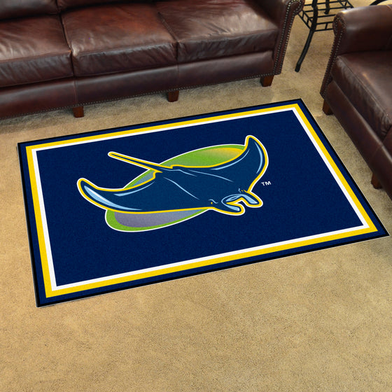 Tampa Bay Rays 4ft. x 6ft. Plush Area Rug