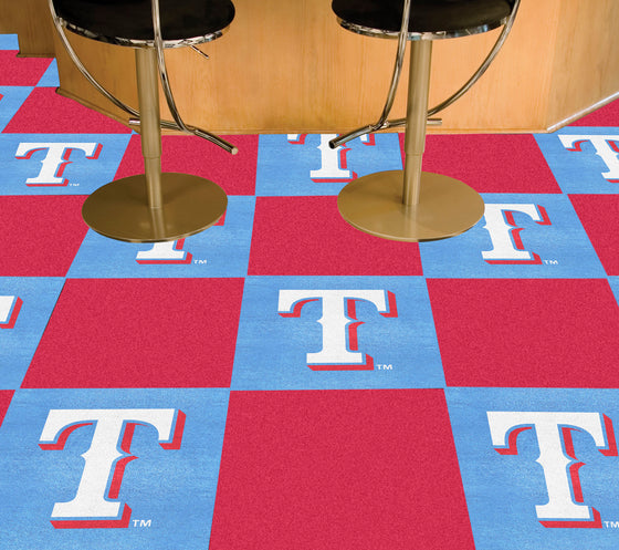 Texas Rangers Team Carpet Tiles - 45 Sq Ft.