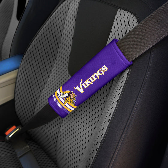 Minnesota Vikings Team Color Rally Seatbelt Pad - 2 Pieces