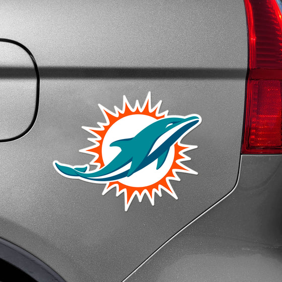 Miami Dolphins Large Team Logo Magnet 10" (8.7329"x8.3078")