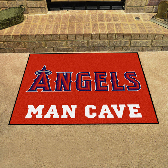 Los Angeles Angels Man Cave All-Star Rug - 34 in. x 42.5 in.