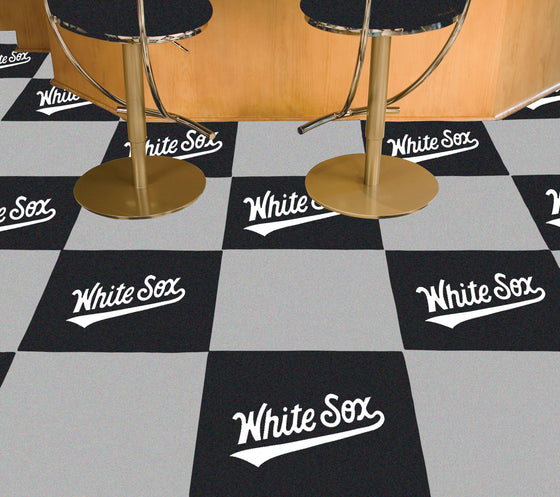 Chicago White Sox Team Carpet Tiles - 45 Sq Ft.