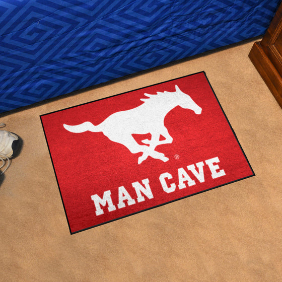 SMU Mustangs Man Cave Starter Mat Accent Rug - 19in. x 30in.