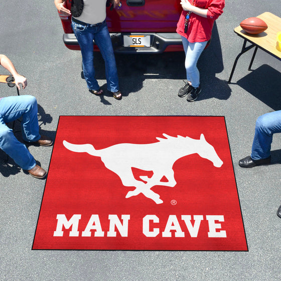 SMU Mustangs Man Cave Tailgater Rug - 5ft. x 6ft.