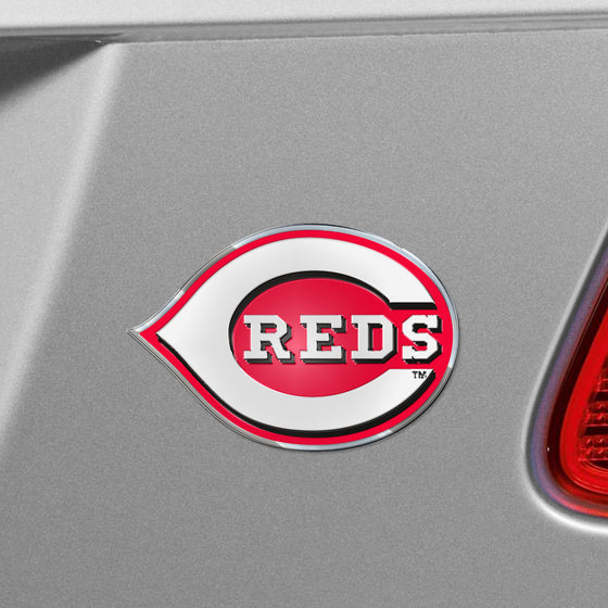 Cincinnati Reds Heavy Duty Aluminum Embossed Color Emblem